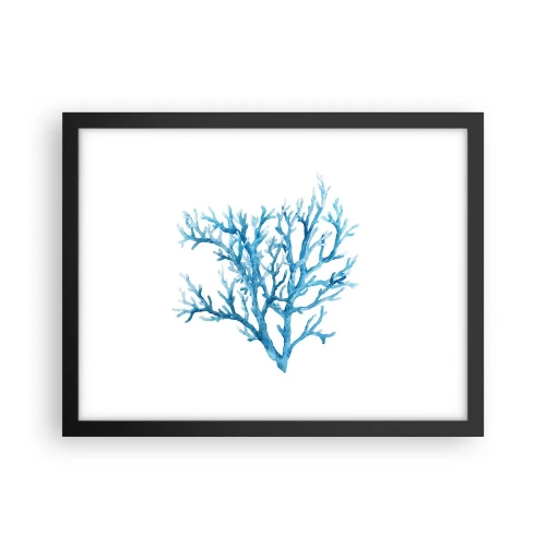 Poster in cornice nera - Filigrana marina - 40x30 cm