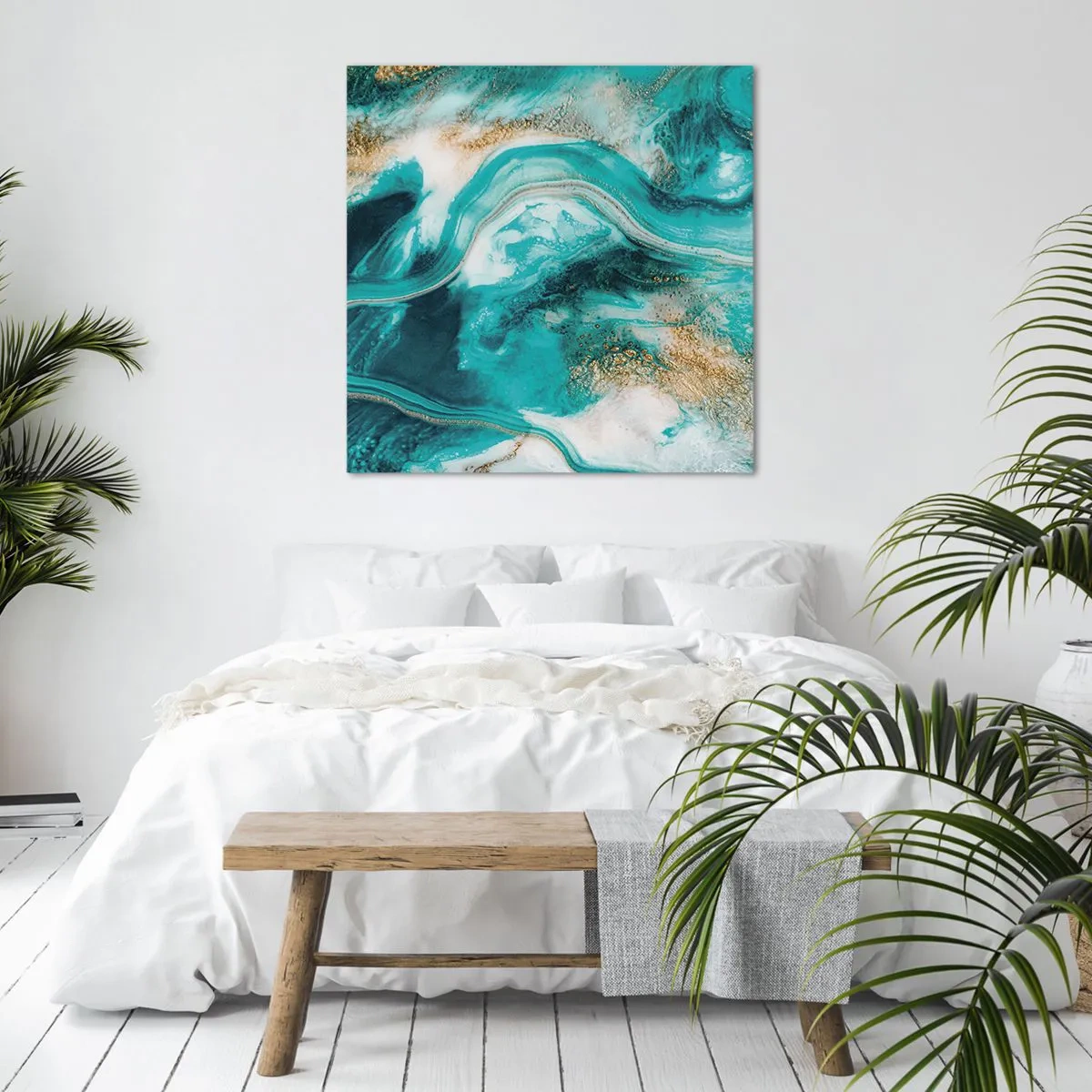 Quadro su tela - Stampe su Tela - Il fiume d'oro - 30x30 cm