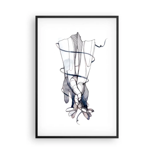 Poster in cornice nera - Studio del tocco - 61x91 cm