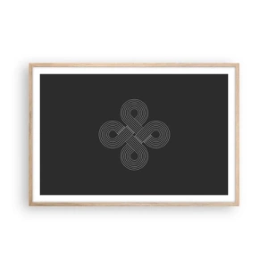 Poster in cornice rovere chiaro - Nello spirito celtico - 91x61 cm