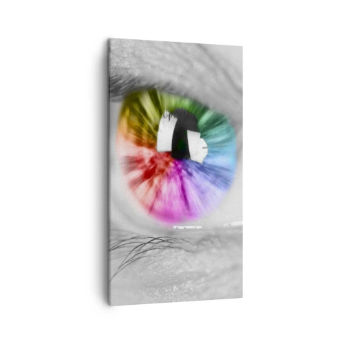Quadro su tela - Stampe su Tela - Vedere il mondo a colori - 45x80 cm