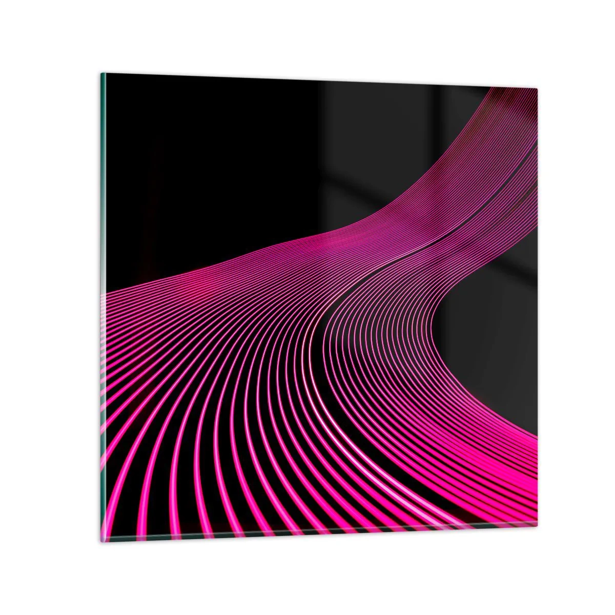 Quadro su vetro - Il viale della luce - 60x60 cm