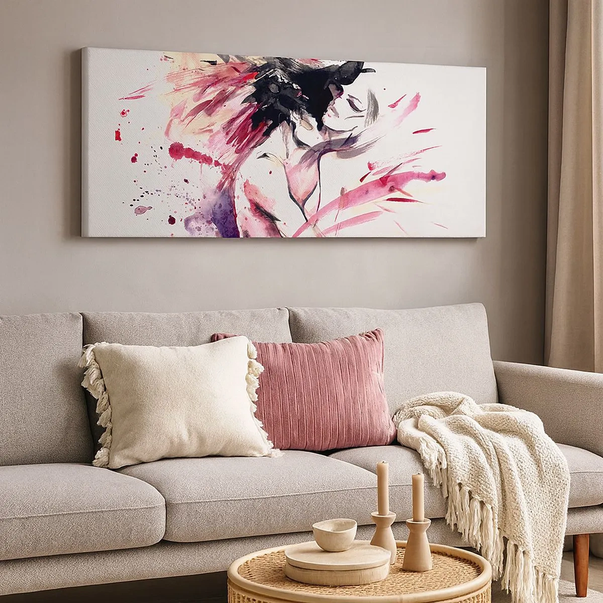 Quadro su tela - Stampe su Tela - La pienezza dell'amore - 100x40 cm