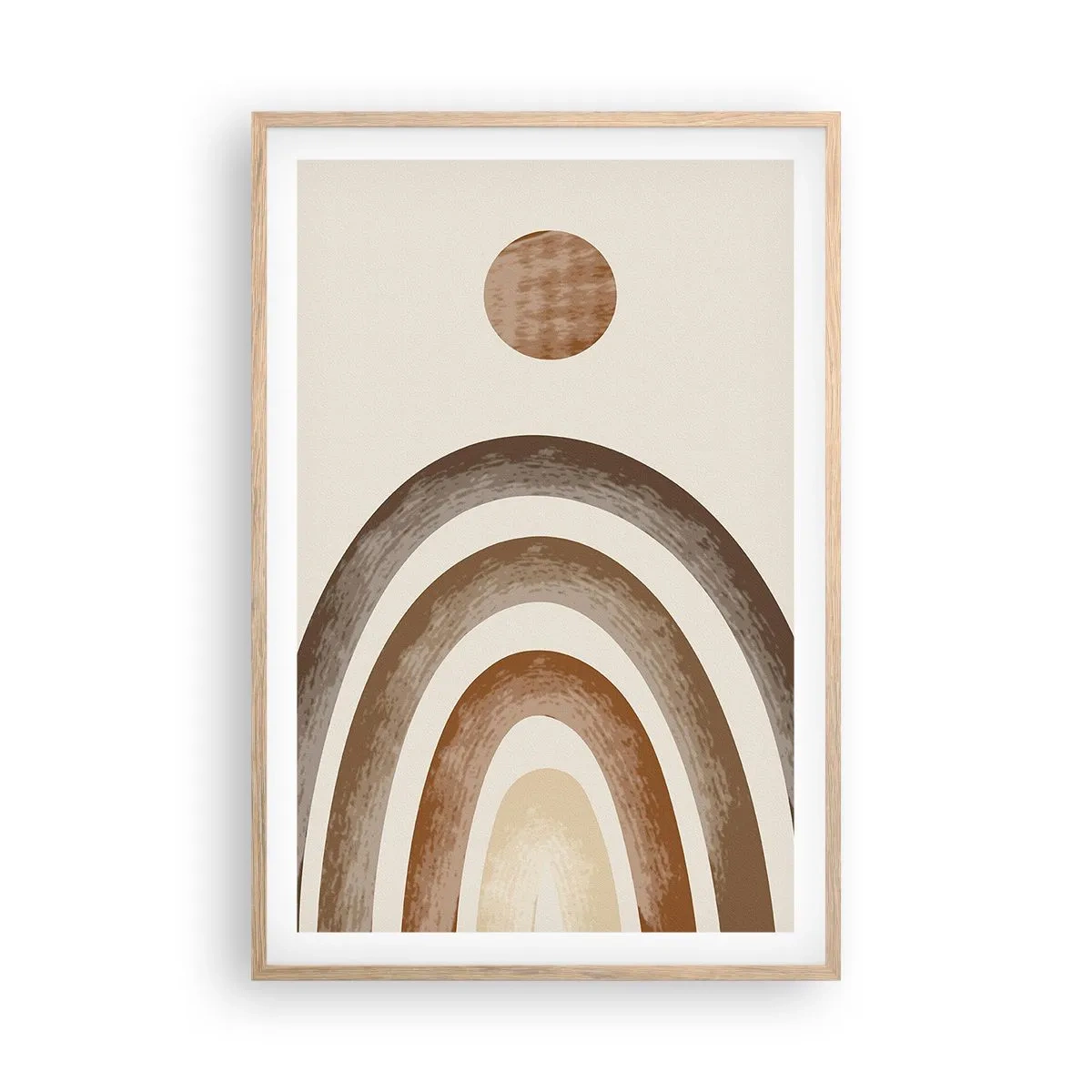 Poster in cornice rovere chiaro - In una galassia lontana - 61x91 cm