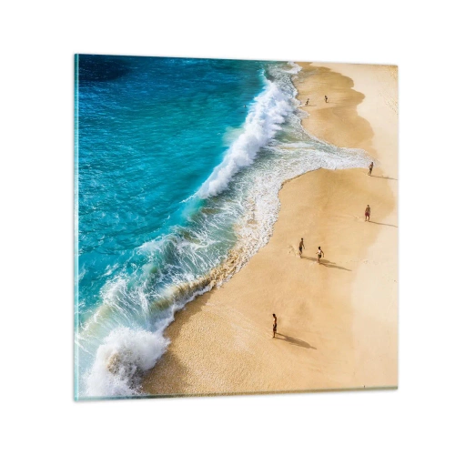 Quadro su vetro - E poi il sole, la spiaggia... - 70x70 cm