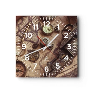 Orologio da parete - Orologio in Vetro - La natura chiama - 30x30 cm