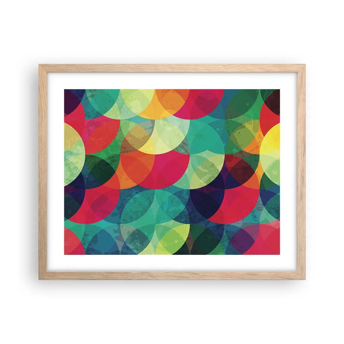 Poster in cornice rovere chiaro - Ascensione arcobaleno - 50x40 cm