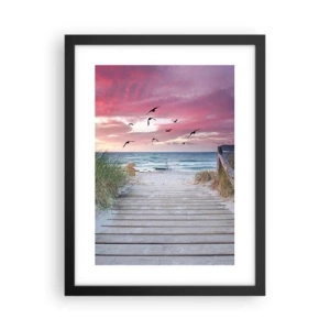 Poster in cornice nera - Impressioni baltiche - 30x40 cm