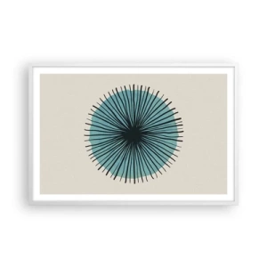 Poster in cornice bianca - Radiosamente nel blu - 91x61 cm
