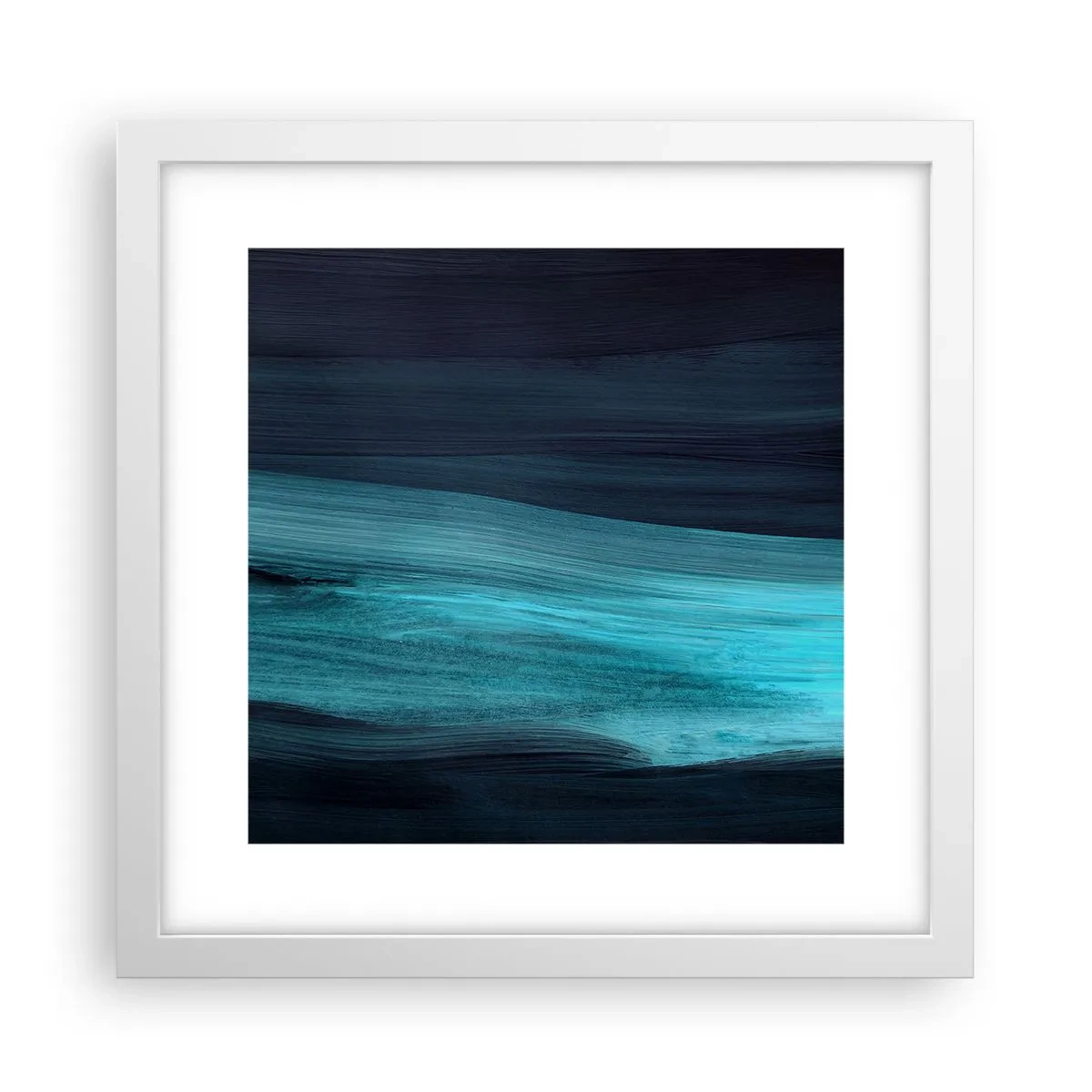 Poster in cornice bianca - Seguendo la corrente - 30x30 cm