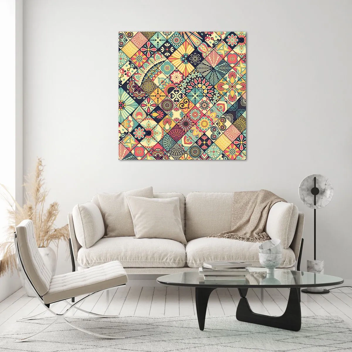 Quadro su vetro - L'atmosfera del Marocco - 30x30 cm