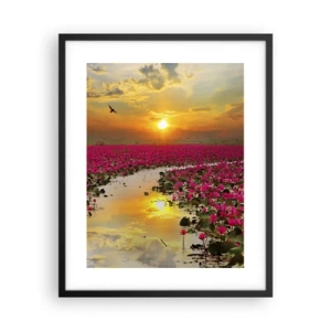 Poster in cornice nera - La vita segreta del lago - 40x50 cm