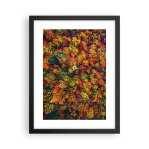 Poster in cornice nera - Il bouquet degli alberi d'autunno - 30x40 cm