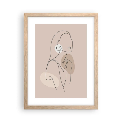 Poster in cornice rovere chiaro - Icona di giovinezza - 30x40 cm