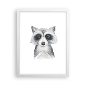 Poster in cornice bianca - Un attimo di commozione - 30x40 cm