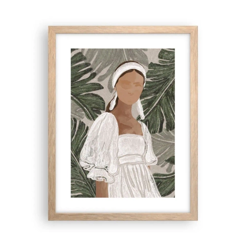 Poster in cornice rovere chiaro - Ritratto esotico - 30x40 cm