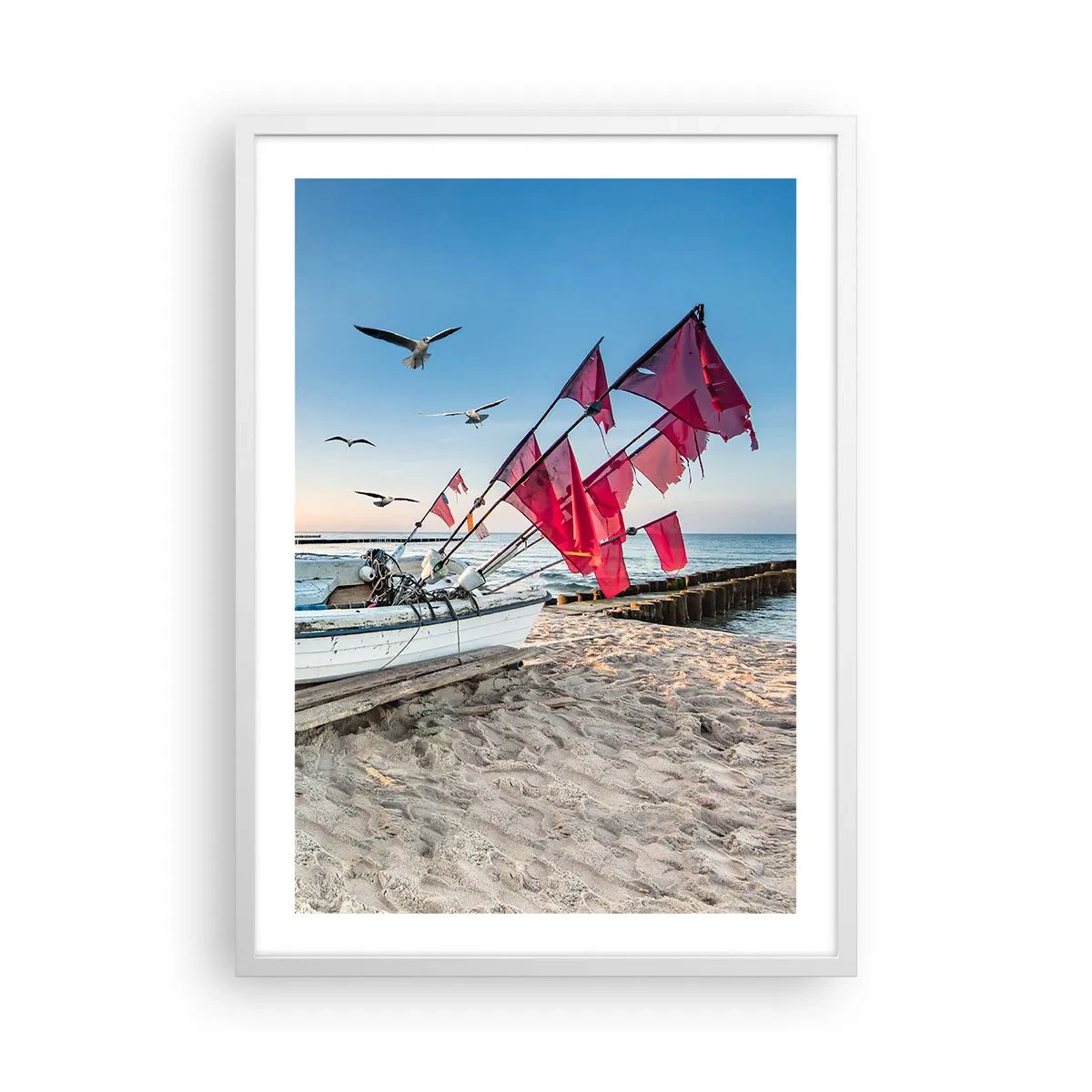 Poster in cornice bianca - Meritato riposo - 50x70 cm