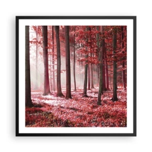 Poster in cornice nera - Anche rosso è bello - 60x60 cm