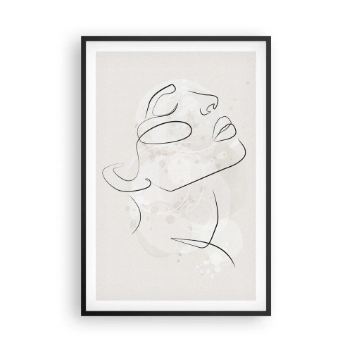 Poster in cornice nera - Profilo di sogno - 61x91 cm