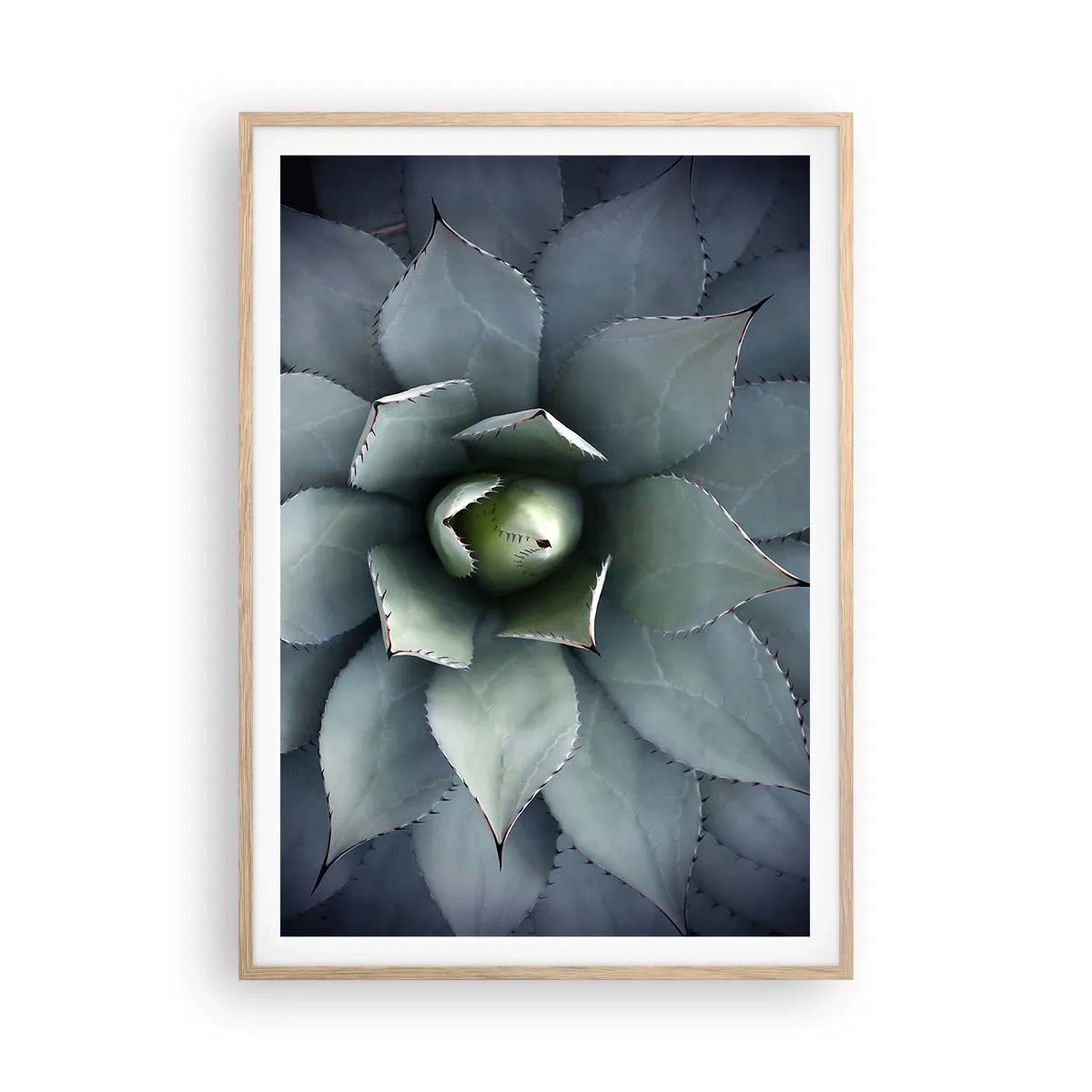 Poster in cornice rovere chiaro - Adesca e minaccia - 70x100 cm