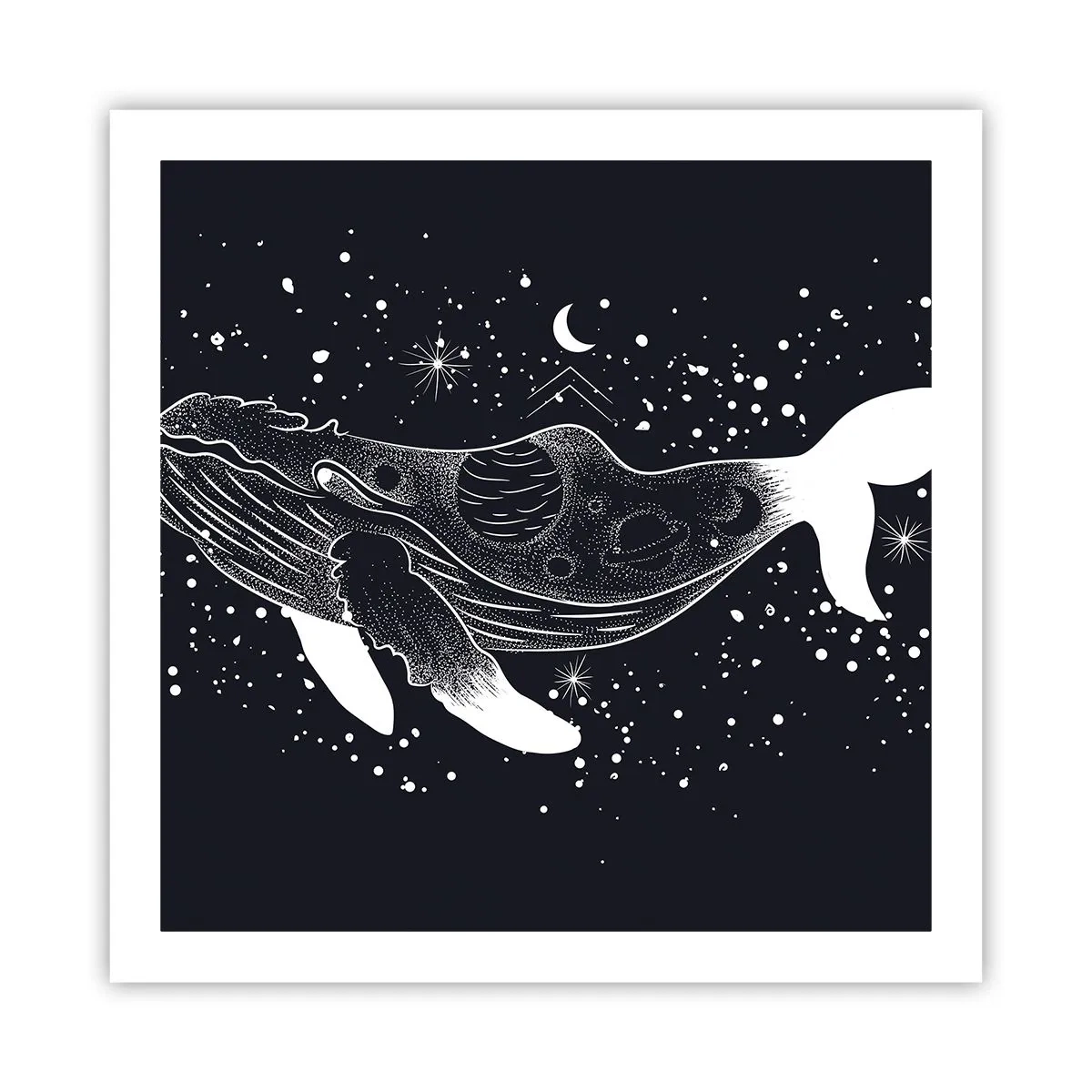 Poster - Nell'oceano dell'universo - 60x60 cm
