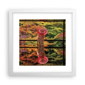 Poster in cornice bianca - Nel tempio della natura - 30x30 cm