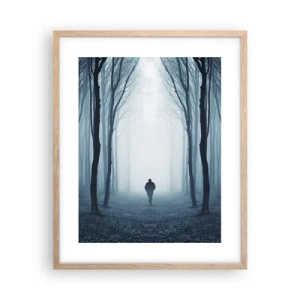 Poster in cornice rovere chiaro - E tutto è semplice e chiaro - 40x50 cm