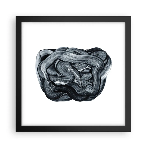 Poster in cornice nera - Non è così semplice - 30x30 cm