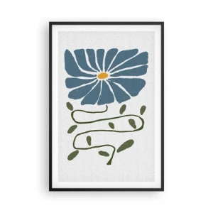 Poster in cornice nera - Il ramo del fiore - 61x91 cm