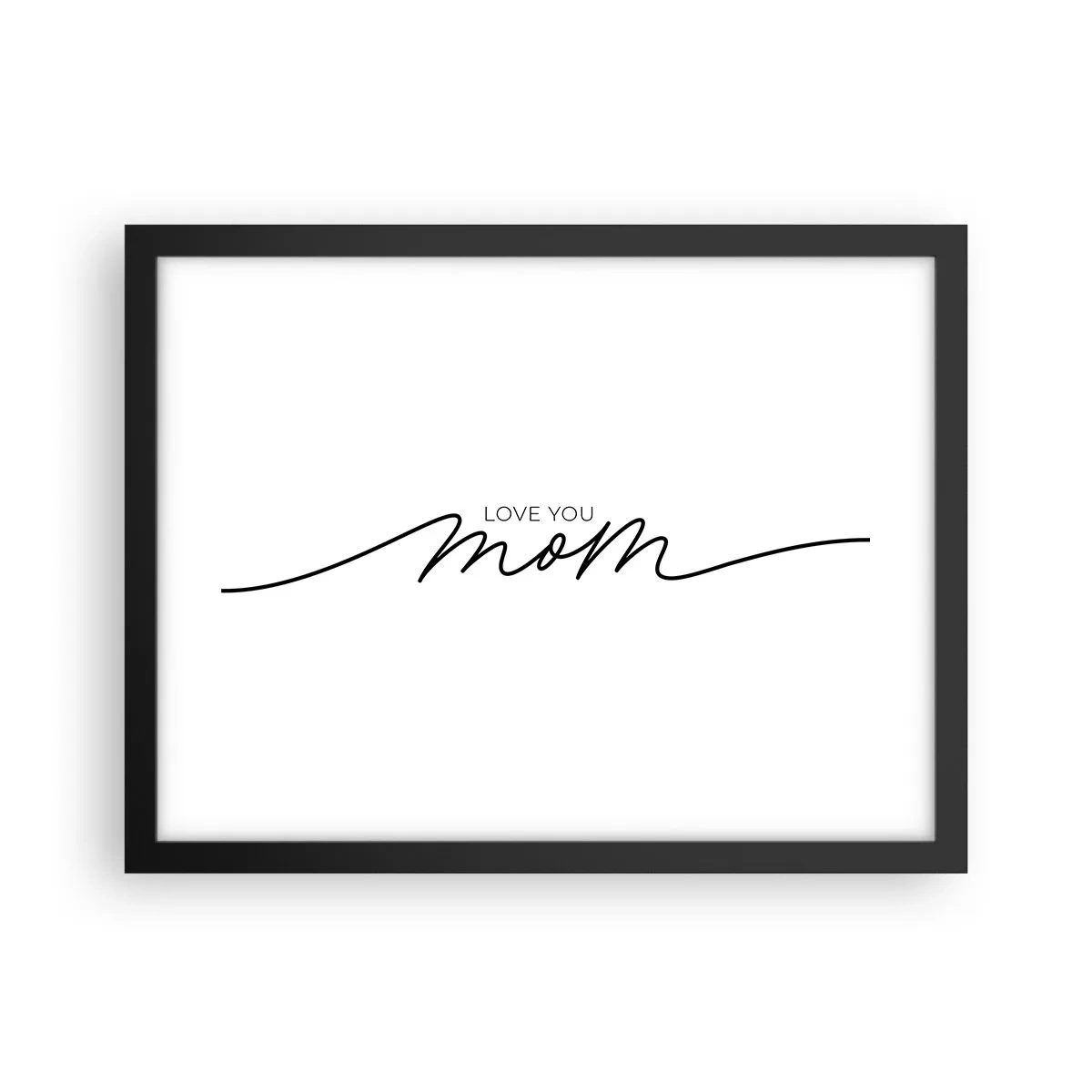 Poster in cornice nera - Grande commozione - 40x30 cm