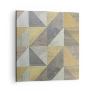 Quadro su tela - Stampe su Tela - Secondo i triangoli - 50x50 cm