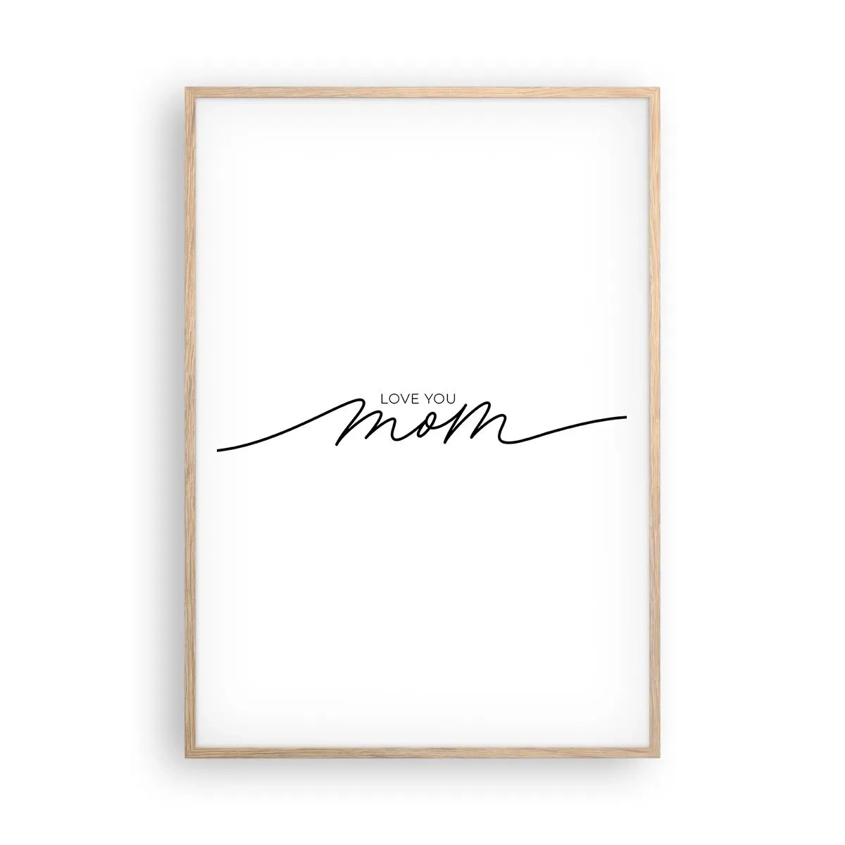 Poster in cornice rovere chiaro - Grande commozione - 70x100 cm
