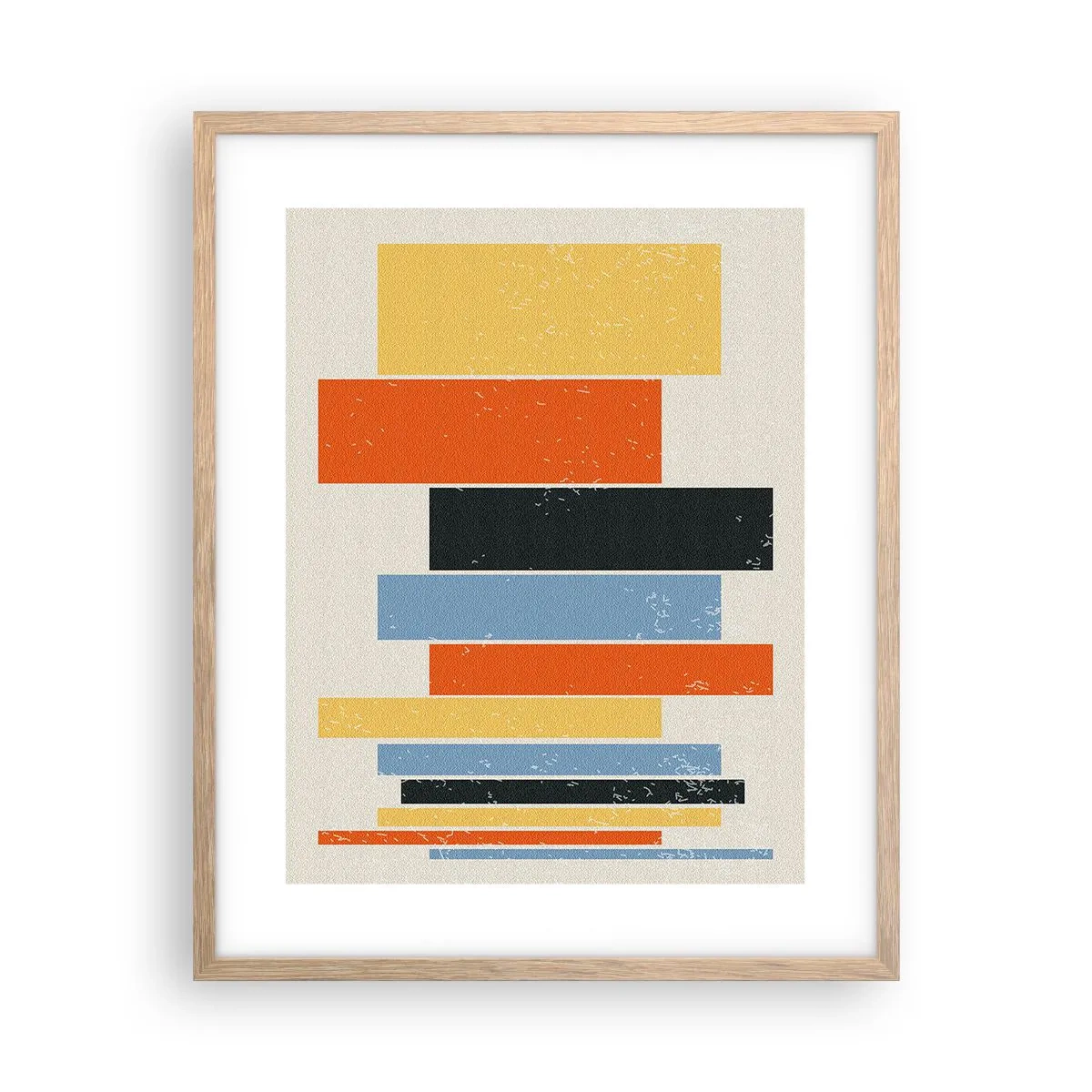 Poster in cornice rovere chiaro - Notazione musicale - 40x50 cm