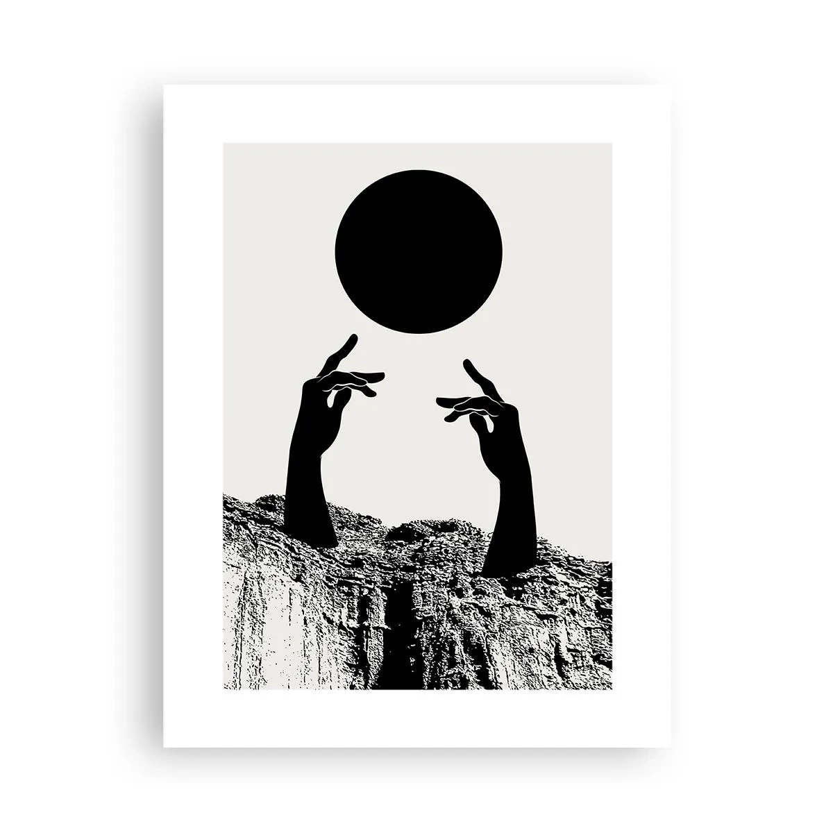Poster - Composizione surreale: sole e resto - 30x40 cm