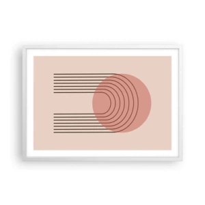 Poster in cornice bianca - Attrazione irresistibile - 70x50 cm