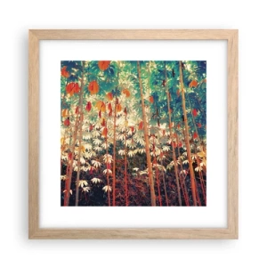 Poster in cornice rovere chiaro - La vita segreta delle foglie - 30x30 cm
