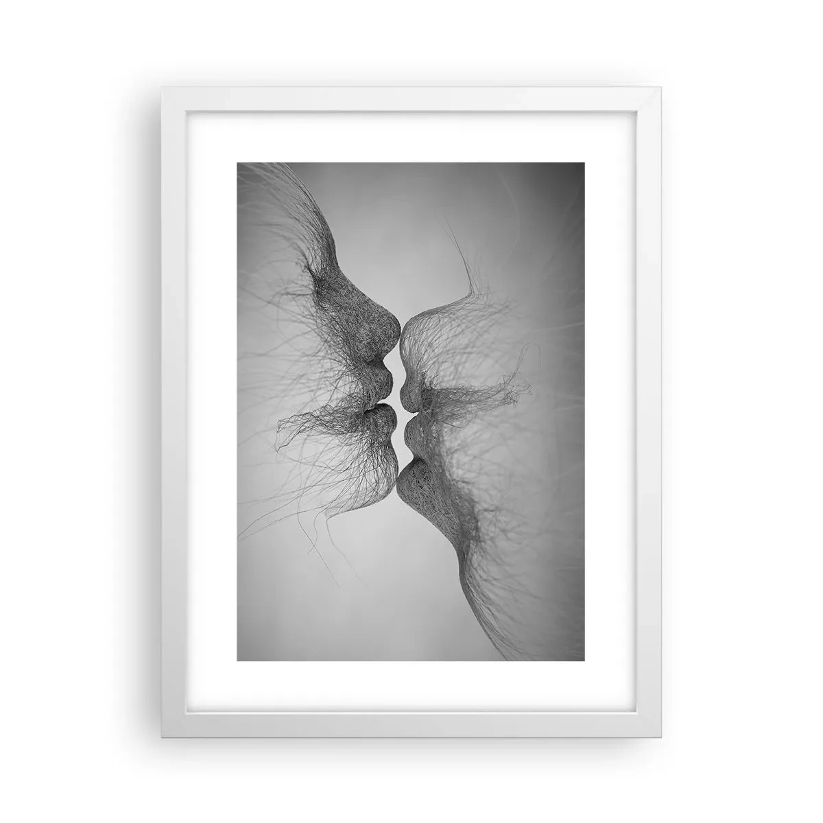 Poster in cornice bianca - Il bacio del vento - 30x40 cm