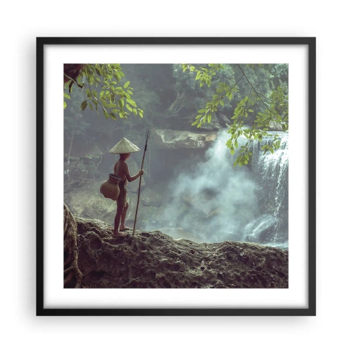 Poster in cornice nera - In armonia con la natura - 50x50 cm