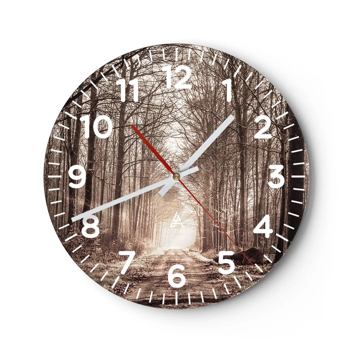 Orologio da parete - Orologio in Vetro - La cattedrale del bosco - 40x40 cm