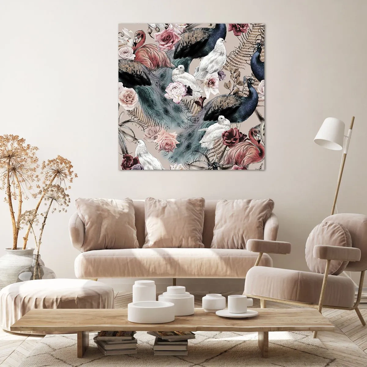 Quadro su tela - Stampe su Tela - Nel giardino del palazzo - 40x40 cm