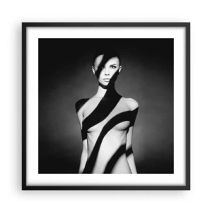 Poster in cornice nera - Luci e ombre - 50x50 cm