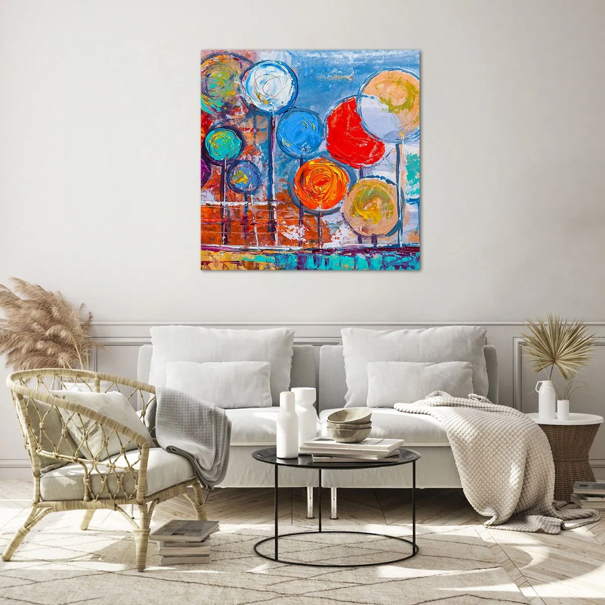 Quadro su vetro - Qualcosa di straordinario - 60x60 cm