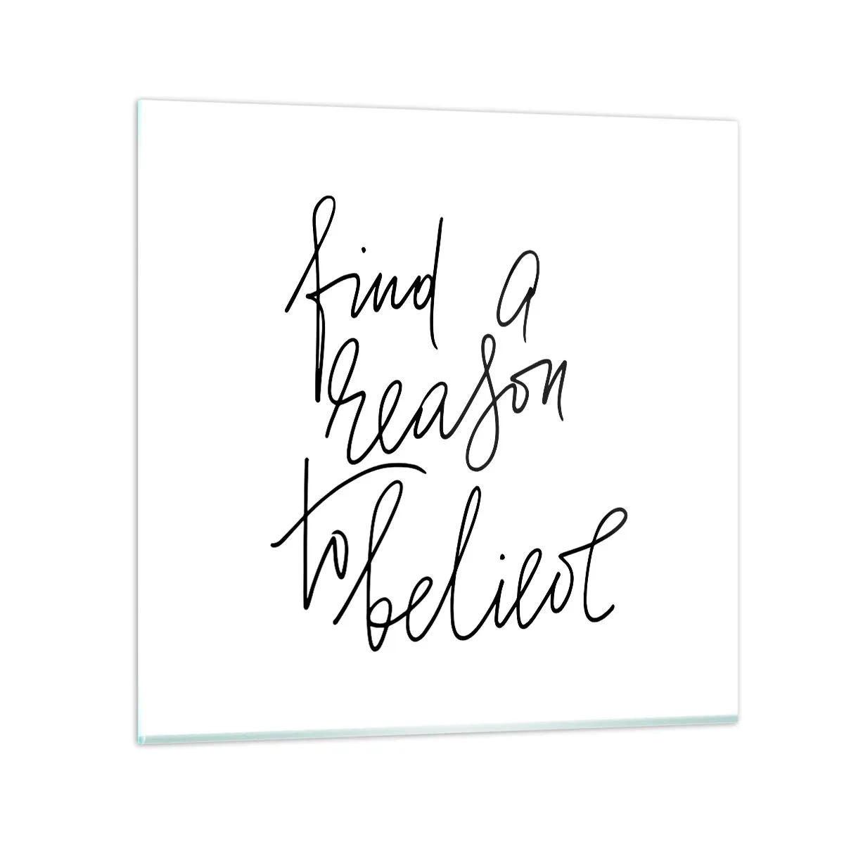 Quadro su vetro - è possibile - 70x70 cm