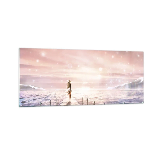 Quadro su vetro - Alla luce del sogno - 100x40 cm