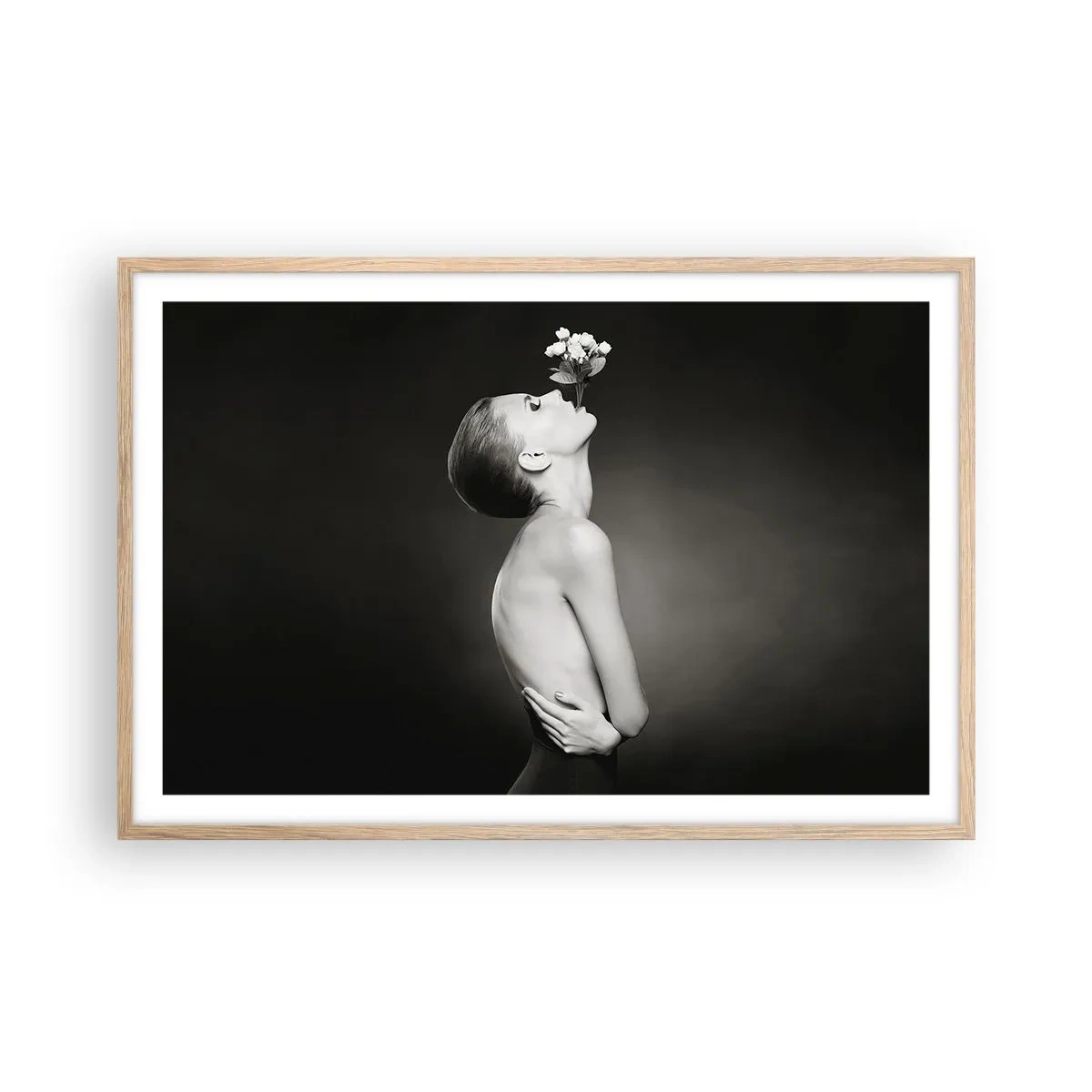 Poster in cornice rovere chiaro - Eleganza eccentrica - 91x61 cm