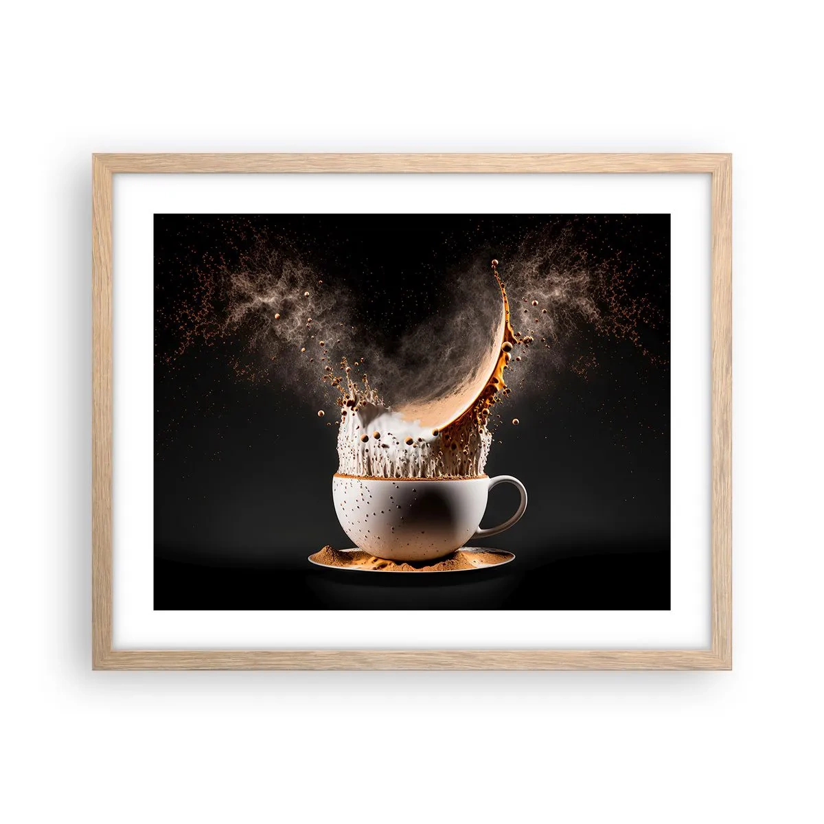 Poster in cornice rovere chiaro - Esplosione di sapore - 50x40 cm