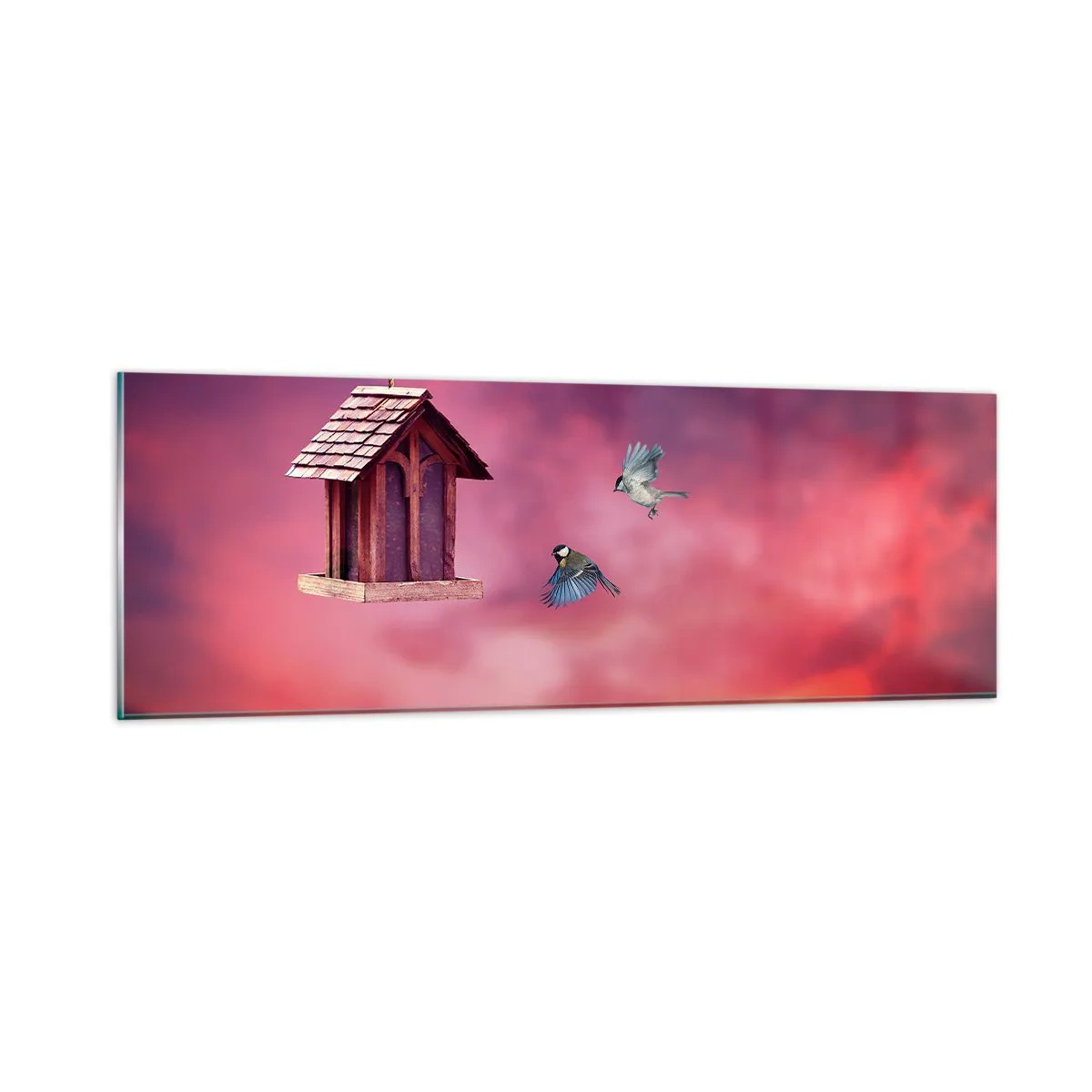 Quadro su vetro - Invito a cena - 90x30 cm