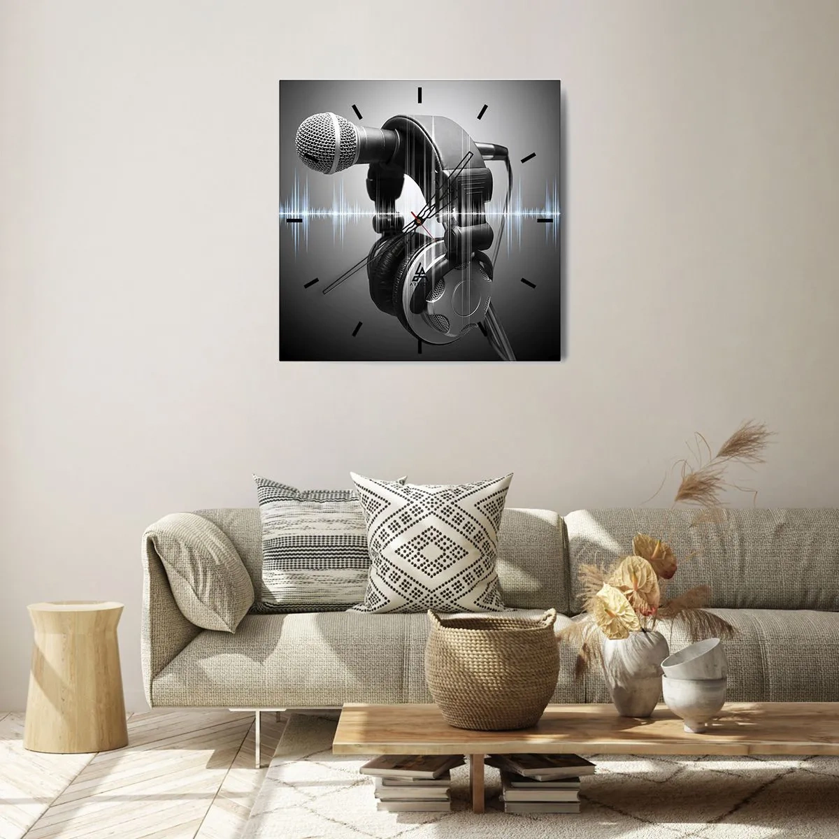 Orologio da parete - Orologio in Vetro - Si sente ancora il canto - 40x40 cm