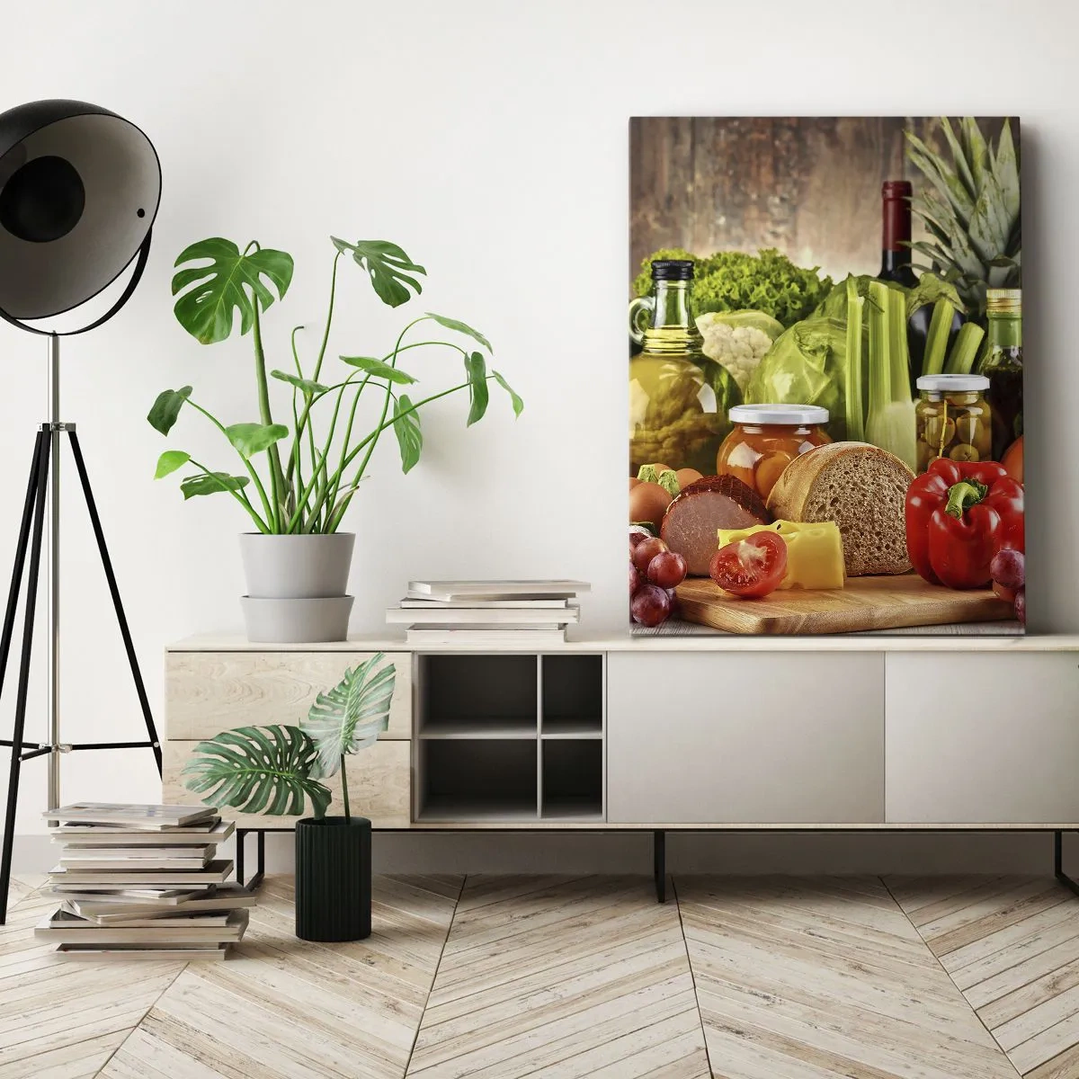 Quadro su tela - Stampe su Tela - Affumicati, arrostiti, marinati - 55x100 cm