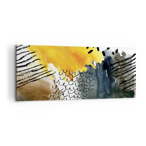 Quadro su tela - Stampe su Tela - L'incontro degli elementi - 100x40 cm